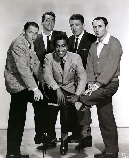Rat Pack: Frank Sinatra, Dean Martin, Sammy Davis Jr., Peter Lawford e Joey Bishop